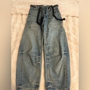 Free People barrel Denim Jeans. New.